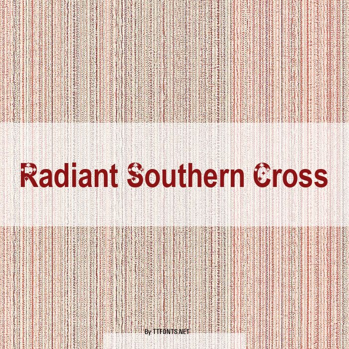 Radiant Southern Cross example